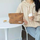 Chic Corduroy Travel Pouch for Women