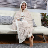Chic Home Sherpa-Lined Hoodie Robe