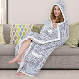 Chic Home Sherpa-Lined Hoodie Robe