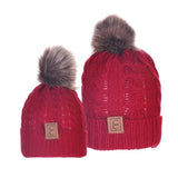 Chic Mom and Me Pom Beanies