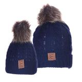Chic Mom and Me Pom Beanies