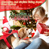 Christmas Costumes Red Winter  Coat for Dog Riding Santa Claus  with Bell