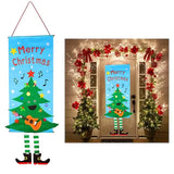 Christmas Door Hanging Flag Decor