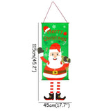 Christmas Door Hanging Flag Decor
