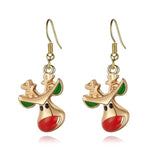 Christmas Ear Decor Hooks Creative Ladies Holiday Earrings