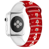 Christmas Silicone Apple Watch Bands - Assorted Styles