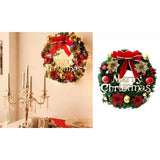 Christmas Xmas Wreath Home Door Wall Ornament Garland Bowknot Party Decoration