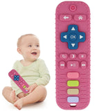 Chuya Baby Teether Toy Chew Toy for Babies 3-24 Months TV Remote Control Shape Teething Relief Baby Toys for Infants (Black)