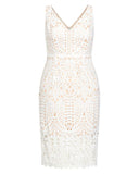 City Chic All Class Lace Overlay Sheath Dress, Size 24 / XXL