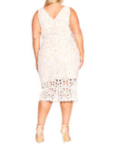 City Chic All Class Lace Overlay Sheath Dress, Size 24 / XXL