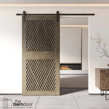 Diamond Pattern Pine Wood DIY Barn Door