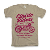 Classic Riders Men's Bamboo Viscose/Organic Cotton Short Sleeve Graphic T-Shirt