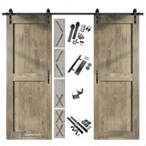 Classic Double Barn Door Kit | Black Hardware