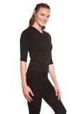 Clearance Women's Bamboo Viscose/Cotton V-Necks 3/4 Sleeve T-Shirt