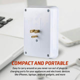 ClearMax 6 Outlet Adapter with 2 USB Ports