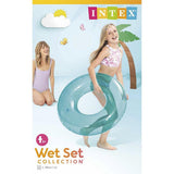 Intex Transparent Jumbo Swim Ring - 76cm Inflatable Pool Float for Kids & Adults - Fun Beach & Water Toy