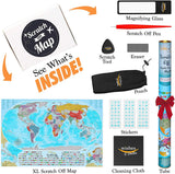 Coin Scratch Travel World Map and All Country Flags