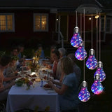 Colorful Lights Solar Wind Chimes for Outside