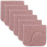 Comfy Cubs Muslin Burp Cloths 20" x 10", Pack of 10 - Large, 6-Layer, Ultra Absorbent 100% Cotton for Baby Drool and Messes - Soft, Safe & Gentle Baby Burp Cloths for Boys & Girls - Multi