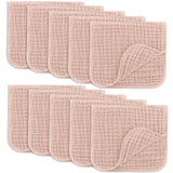 Comfy Cubs Muslin Burp Cloths 20" x 10", Pack of 10 - Large, 6-Layer, Ultra Absorbent 100% Cotton for Baby Drool and Messes - Soft, Safe & Gentle Baby Burp Cloths for Boys & Girls - Multi