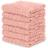 Comfy Cubs Muslin Burp Cloths 20" x 10", Pack of 10 - Large, 6-Layer, Ultra Absorbent 100% Cotton for Baby Drool and Messes - Soft, Safe & Gentle Baby Burp Cloths for Boys & Girls - Multi