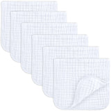 Comfy Cubs Muslin Burp Cloths 20" x 10", Pack of 10 - Large, 6-Layer, Ultra Absorbent 100% Cotton for Baby Drool and Messes - Soft, Safe & Gentle Baby Burp Cloths for Boys & Girls - Multi