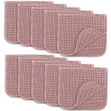 Comfy Cubs Muslin Burp Cloths 20" x 10", Pack of 10 - Large, 6-Layer, Ultra Absorbent 100% Cotton for Baby Drool and Messes - Soft, Safe & Gentle Baby Burp Cloths for Boys & Girls - Multi