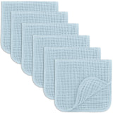 Comfy Cubs Muslin Burp Cloths 20" x 10", Pack of 10 - Large, 6-Layer, Ultra Absorbent 100% Cotton for Baby Drool and Messes - Soft, Safe & Gentle Baby Burp Cloths for Boys & Girls - Multi