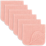 Comfy Cubs Muslin Burp Cloths 20" x 10", Pack of 10 - Large, 6-Layer, Ultra Absorbent 100% Cotton for Baby Drool and Messes - Soft, Safe & Gentle Baby Burp Cloths for Boys & Girls - Multi