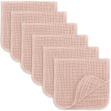 Comfy Cubs Muslin Burp Cloths 20" x 10", Pack of 10 - Large, 6-Layer, Ultra Absorbent 100% Cotton for Baby Drool and Messes - Soft, Safe & Gentle Baby Burp Cloths for Boys & Girls - Multi