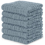 Comfy Cubs Muslin Burp Cloths 20" x 10", Pack of 10 - Large, 6-Layer, Ultra Absorbent 100% Cotton for Baby Drool and Messes - Soft, Safe & Gentle Baby Burp Cloths for Boys & Girls - Multi