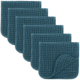 Comfy Cubs Muslin Burp Cloths 20" x 10", Pack of 10 - Large, 6-Layer, Ultra Absorbent 100% Cotton for Baby Drool and Messes - Soft, Safe & Gentle Baby Burp Cloths for Boys & Girls - Multi