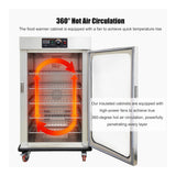 Commercial 220V 5-Layer Food Heating Cabinet With Glass Door (SAK17830)