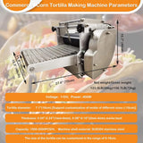 Heavy-Duty Commercial Automatic Corn Tortilla Making Machine (SAK60513)