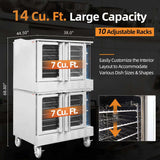 Commercial Full-Size Natural Gas/Propane Double-Stacked Convection Oven (SAK60914)