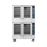 Commercial Full-Size Natural Gas/Propane Double-Stacked Convection Oven (SAK60914)