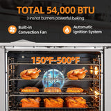 Commercial Full-Size Natural Gas/Propane Single-Deck Convection Oven (SAK87125)