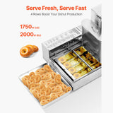 Commercial Fully-Automatic 4-Row Stainless Steel Donut Maker Machine (SAK96740)