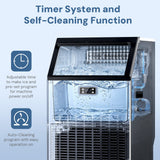200LBS Freestanding Commercial Ice Maker Z5895
