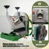 Heavy-Duty Commercial Manual Stainless Steel Sugar Cane Juicer (SAK81426)