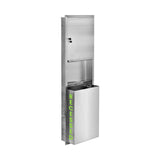 Commercial Recessed Paper Towel Dispenser With 12-Gallon Wall Trash Can (SAK49261)