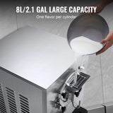 Commercial Single-Flavor Hard Serve Stainless Steel Ice Cream Machine, 20-25L/H (SAK20782)