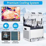 24L Commercial Stainless Steel Frozen Slush Machine With Auto Clean (SAK68047)
