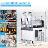 24L Commercial Stainless Steel Frozen Slush Machine With Auto Clean (SAK68047)