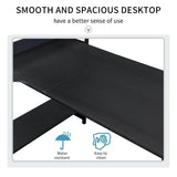 Computer Desk with 4 Tier Storage Shelves Large L-Shaped