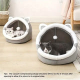 Contemporary Polyester Fiber Cat Bed