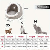 Contemporary Polyester Fiber Cat Bed