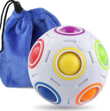 Coogam Rainbow Puzzle Ball with Pouch Color-Matching Puzzle Game