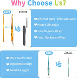 Coopay Crochet Hooks, 2mm Crochet Hook Ergonomic, See-Through Resin Handle with Flowers Inside, Pretty & Pleasant, Ideal for Crocheting Blankets, Dolls, Shawls, Hats, Scarves (B-2.0mm)