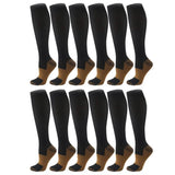 Copper Compression Socks 20-30mmHg Graduated Support L/XL for Men and Women